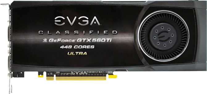 EVGA GeForce GTX 560 Ti 448 Cores Classified Ultra Image