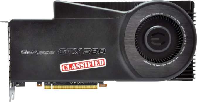 EVGA GeForce GTX 580 Classified 3GB Image