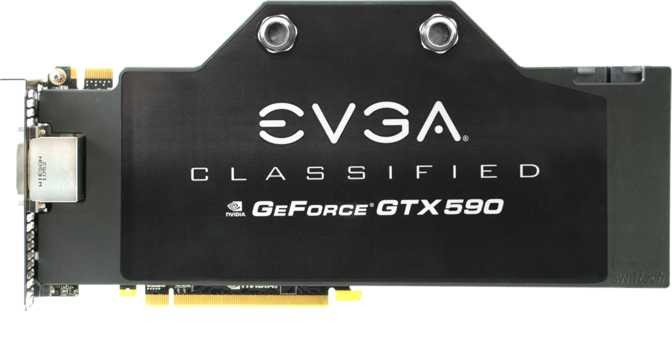 EVGA GeForce GTX 590 Classified Hydro Copper Image
